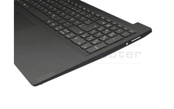 Keyboard incl. topcase DE (german) grey/grey original suitable for Lenovo V15-IWL (81YE)