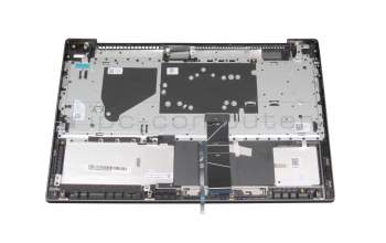 Keyboard incl. topcase DE (german) grey/grey with backlight Fingerprint (USB-C charging port) original suitable for Lenovo IdeaPad 5-15ITL05 (82FG)