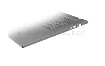 Keyboard incl. topcase DE (german) grey/grey with backlight original suitable for Acer Aspire 5 (A517-58GM)