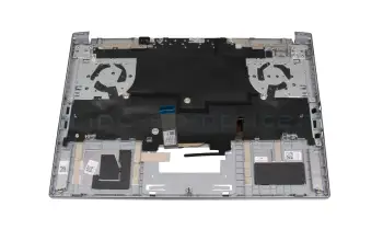 Keyboard incl. topcase DE (german) grey/grey with backlight original suitable for Acer Predator Triton 300SE (PT314-51S)