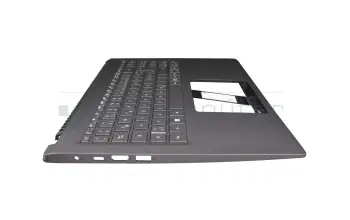 Keyboard incl. topcase DE (german) grey/grey with backlight original suitable for Acer Swift 3 (SF316-51)