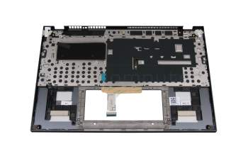Keyboard incl. topcase DE (german) grey/grey with backlight original suitable for Asus ZenBook 13 UX325EA