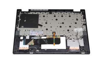 Keyboard incl. topcase DE (german) grey/grey with backlight original suitable for Lenovo IdeaPad Flex 5-14IIL05 (81WS/81X1)