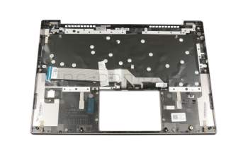 Keyboard incl. topcase DE (german) grey/grey with backlight original suitable for Lenovo IdeaPad S540-14IML (81NF)