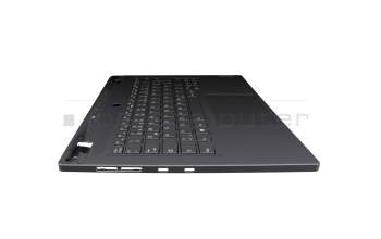 Keyboard incl. topcase DE (german) grey/grey with backlight original suitable for Lenovo Legion Slim 5 14APH8 (82Y5)