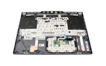 Keyboard incl. topcase DE (german) grey/grey with backlight original suitable for Lenovo Legion Slim 5-16APH8 (82Y9)