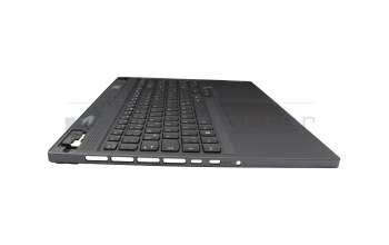 Keyboard incl. topcase DE (german) grey/grey with backlight original suitable for Lenovo Legion Slim 5-16APH8 (82Y9)