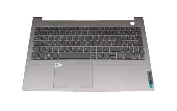 Keyboard incl. topcase DE (german) grey/grey with backlight original suitable for Lenovo ThinkBook 15 G2 ITL (20VE)