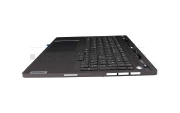 Keyboard incl. topcase DE (german) grey/grey with backlight original suitable for Lenovo ThinkBook 16p G4 IRH (21J8)