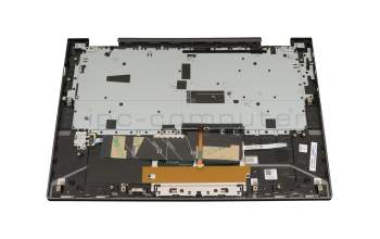 Keyboard incl. topcase DE (german) grey/grey with backlight original suitable for Lenovo Yoga C740-14IML (81TC)