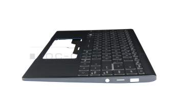 Keyboard incl. topcase DE (german) grey/grey with backlight original suitable for MSI Modern 15 A11SB/A11SBL/A11SBU (MS-1552)