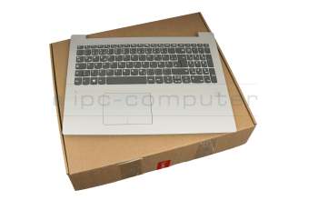Keyboard incl. topcase DE (german) grey/silver (Fingerprint) original suitable for Lenovo IdeaPad 320-15ABR (80XS/80XT)