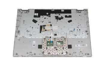 Keyboard incl. topcase DE (german) grey/silver (without backlight) original suitable for Lenovo IdeaPad C340-14API (81N6)
