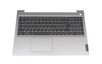 Keyboard incl. topcase DE (german) grey/silver fingerprint original suitable for Lenovo IdeaPad 3-15IGL05 (81WQ)