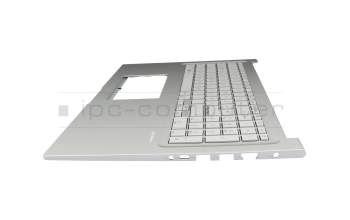 Keyboard incl. topcase DE (german) grey/silver original suitable for Asus F1704VA