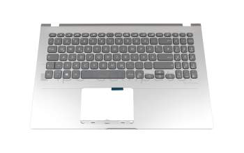 Keyboard incl. topcase DE (german) grey/silver original suitable for Asus VivoBook 15 X509FA