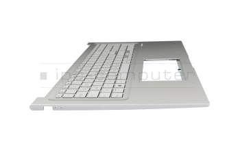 Keyboard incl. topcase DE (german) grey/silver original suitable for Asus VivoBook 17 X1704VA