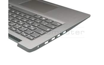 Keyboard incl. topcase DE (german) grey/silver original suitable for Lenovo IdeaPad 3-14IML05 (81WA)