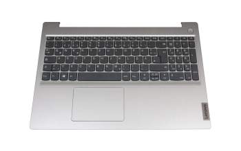 Keyboard incl. topcase DE (german) grey/silver original suitable for Lenovo IdeaPad 3-15ADA05 (81W1)