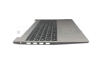 Keyboard incl. topcase DE (german) grey/silver original suitable for Lenovo IdeaPad 3-15IML05 (81WR/81WB)