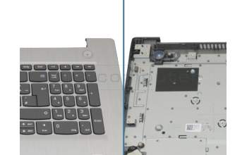 Keyboard incl. topcase DE (german) grey/silver original suitable for Lenovo IdeaPad 3-17ADA05 (81W2)