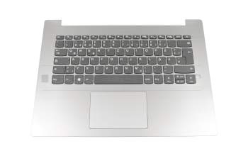 Keyboard incl. topcase DE (german) grey/silver original suitable for Lenovo IdeaPad 330-14AST (81D5)