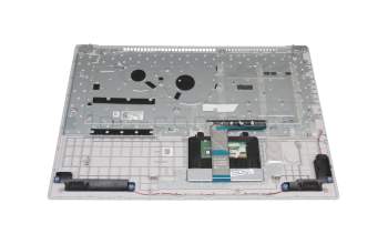 Keyboard incl. topcase DE (german) grey/silver original suitable for Lenovo IdeaPad 330-17ICH (81FL)