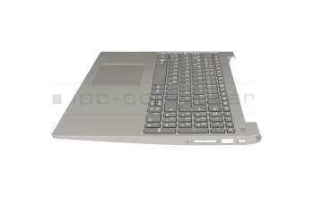 Keyboard incl. topcase DE (german) grey/silver original suitable for Lenovo IdeaPad 330S-15ARR (81FB/81JQ)