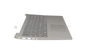 Keyboard incl. topcase DE (german) grey/silver original suitable for Lenovo IdeaPad 330S-15ARR (81FB/81JQ)