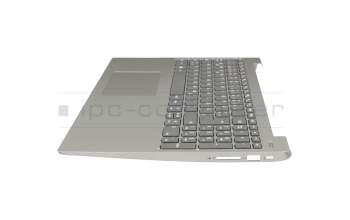 Keyboard incl. topcase DE (german) grey/silver original suitable for Lenovo IdeaPad 330S-15IKB (81F5/81JN)