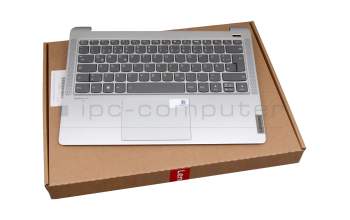 Keyboard incl. topcase DE (german) grey/silver with backlight original suitable for Lenovo IdeaPad 5 Pro-14ITL6 (82L3)
