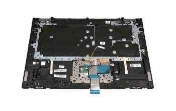 Keyboard incl. topcase DE (german) grey/silver with backlight original suitable for Lenovo IdeaPad C340-15IIL (81XJ)