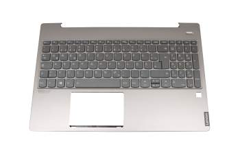 Keyboard incl. topcase DE (german) grey/silver with backlight original suitable for Lenovo IdeaPad S540-15IWL (81SW)