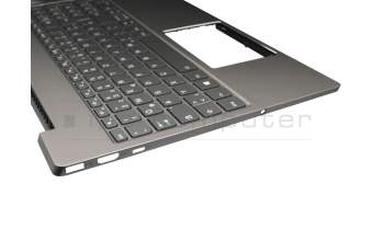Keyboard incl. topcase DE (german) grey/silver with backlight original suitable for Lenovo IdeaPad S540-15IWL (81SW)