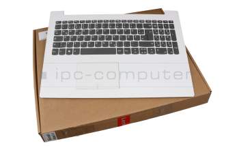 Keyboard incl. topcase DE (german) grey/white original suitable for Lenovo IdeaPad 330-15IKB Touch (81DH)