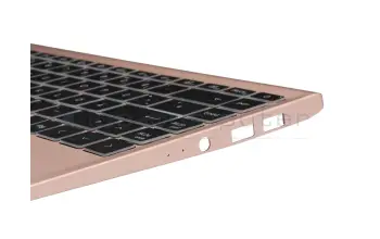 Keyboard incl. topcase DE (german) original suitable for MSI Modern 14 B11RBSW (MS-14D2)