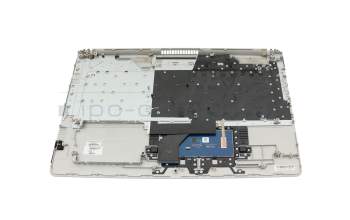 Keyboard incl. topcase DE (german) silver/silver (PTP) original suitable for HP 17-by3000