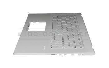 Keyboard incl. topcase DE (german) silver/silver original suitable for Asus VivoBook 17 D712DA