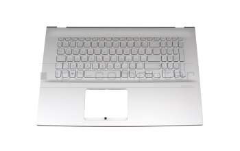 Keyboard incl. topcase DE (german) silver/silver original suitable for Asus VivoBook 17 F712EA