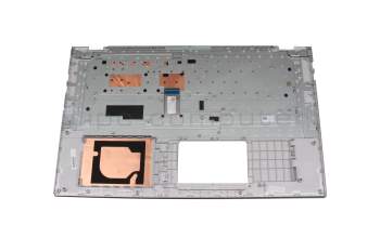 Keyboard incl. topcase DE (german) silver/silver original suitable for Asus VivoBook 17 X712EA