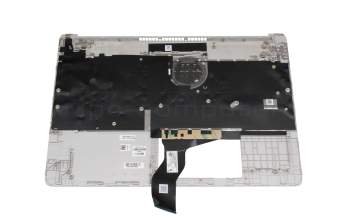 Keyboard incl. topcase DE (german) silver/silver original suitable for HP 15s-fq1000