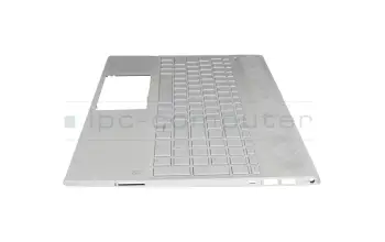 Keyboard incl. topcase DE (german) silver/silver with backlight (UMA graphics) original suitable for HP Pavilion 15-cs2000