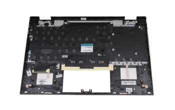 Keyboard incl. topcase DE (german) silver/silver with backlight Fingerprint / backlight original suitable for HP Pavilion x360 14-dw1000