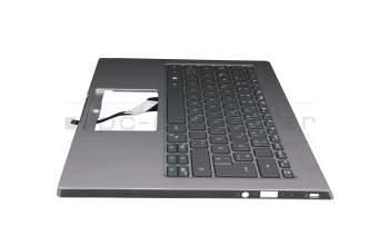Keyboard incl. topcase DE (german) silver/silver with backlight original suitable for Acer RS (AP714-51GT)