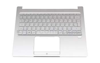 Keyboard incl. topcase DE (german) silver/silver with backlight original suitable for Acer Swift 3 (SF313-52)
