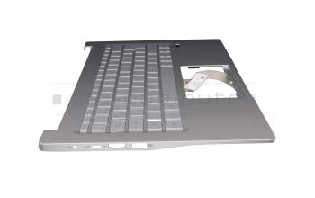 Keyboard incl. topcase DE (german) silver/silver with backlight original suitable for Acer Swift 3 (SF314-42)