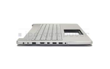 Keyboard incl. topcase DE (german) silver/silver with backlight original suitable for Asus N550JK