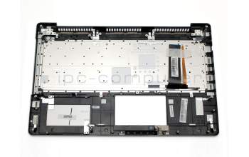 Keyboard incl. topcase DE (german) silver/silver with backlight original suitable for Asus N550LF