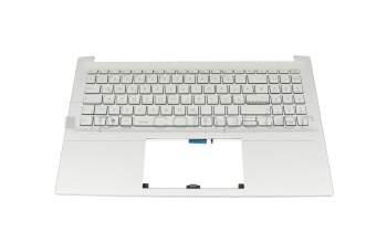 Keyboard incl. topcase DE (german) silver/silver with backlight original suitable for Asus VivoBook Pro 15 D3500QC