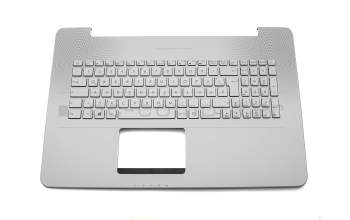 Keyboard incl. topcase DE (german) silver/silver with backlight original suitable for Asus VivoBook Pro N752VX